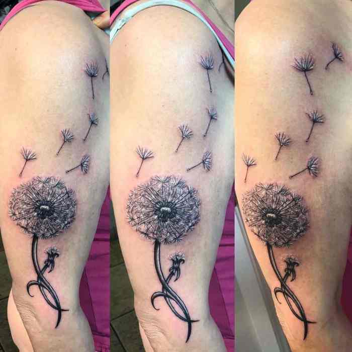 Wandtattoo wohnzimmer pusteblume